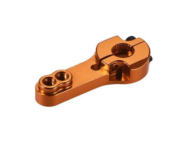 5PCS 25T Aluminum Servo Horns M3 Threads Metal Steering Arm for Futaba Savox Xcore RC Car Truck Buggy Airplane - Orange
