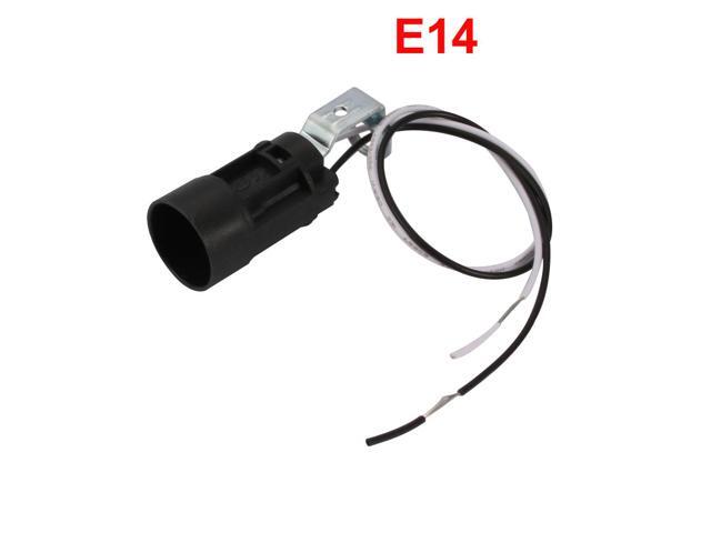 4pcs Black 60mm Height Wall Lamp Pendant Light Holder E14 Lamp Socket w Wire