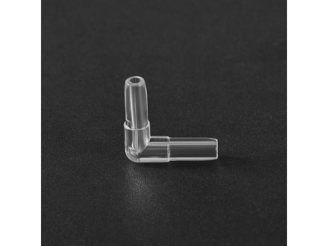 Aquarium Air Valve Connector Plastic Inline Tubing L-Shaped Non-Return Valves for 4mm Fish Tank Pond Air Line 30pcs