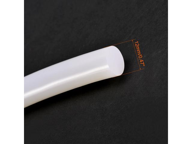 Silicone Bending Insert, Sealing Circle Seal Rod Round Bar - 39' Long 12MM Dia High Temperature Resistant Silicone Sealing Strip (Cream White)