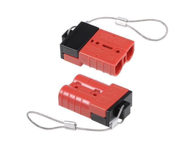 6 Gauge Battery Quick Connect Disconnect Kit 50A Wire Harness Connector for Winch Auto Car Trailer Driver, Red 2pcs