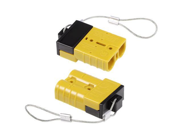6 Gauge Battery Quick Connect Disconnect Kit 50A Wire Harness Connector for Winch Auto Car Trailer Driver, Yellow 2pcs