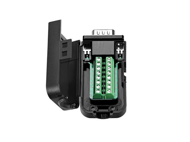 D-sub DB15 Breakout Board Connector with Case 15 Pin 3-row Male Port Solderless Terminal Block Adapter with Thumb Screws