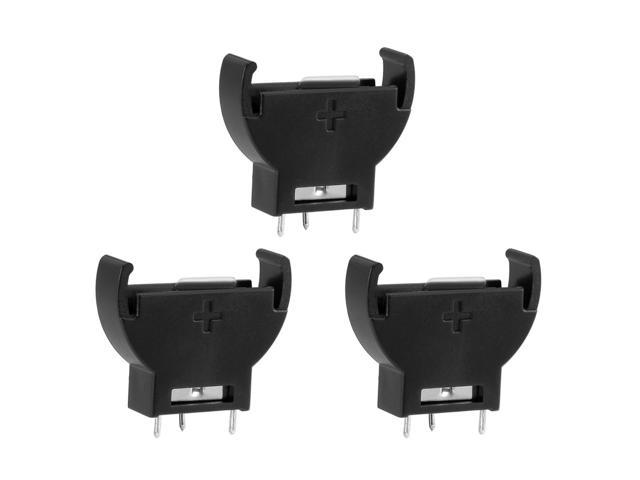 Photos - Power Tool Battery Unique Bargains 3PCS PCB Hole Plugging Type Vertical Button Battery Holder for LIR/CR2032 
