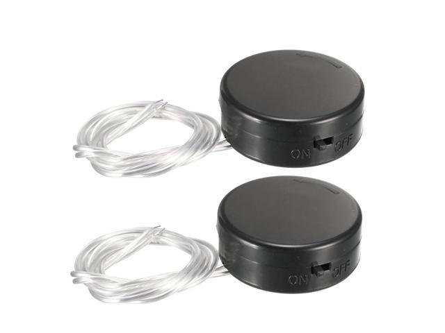 Photos - Power Tool Battery Unique Bargains 2 Pcs Black CR2032 Battery Round Button Cell Coin Holder S 