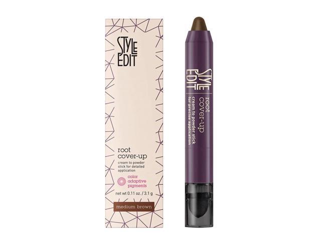 Style Edit Root Cover-Up Cream To Powder Stick - Medium Brown