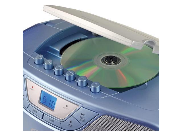 Jensen Bluetooth MP3 Boombox Blue CD-590-BL - image 6