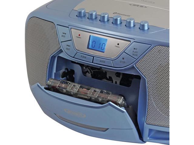Jensen Bluetooth MP3 Boombox Blue CD-590-BL - image 7