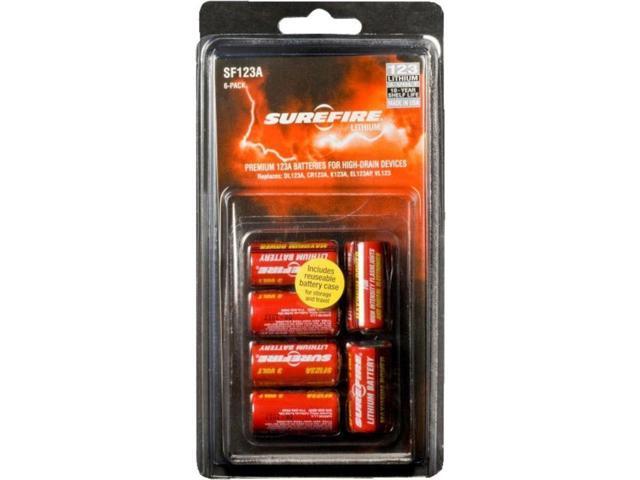 SUREFIRE SF6-BC Battery,123A,Lithium,3V,PK6