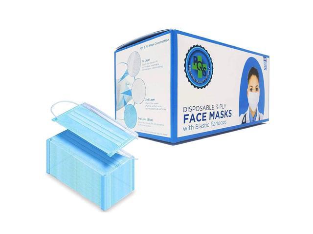 UPC 706148010504 product image for PQS Disposable Face Masks 3-Ply Safety Mask - Non Woven, Hypoallergenic, Breatha | upcitemdb.com