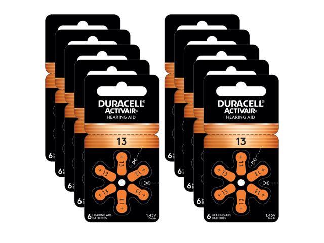 Duracell Size 13 Activair Hearing Aid Batteries 60 batteries