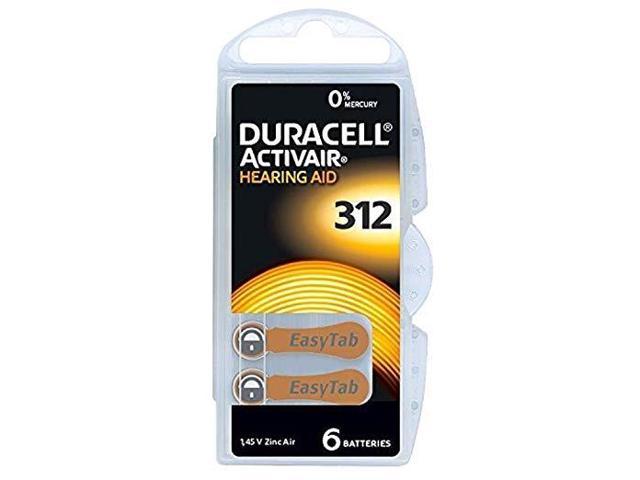 EAN 4043752174755 product image for Duracell Size 312 Activair Hearing Aid Batteries 60 batteries | upcitemdb.com