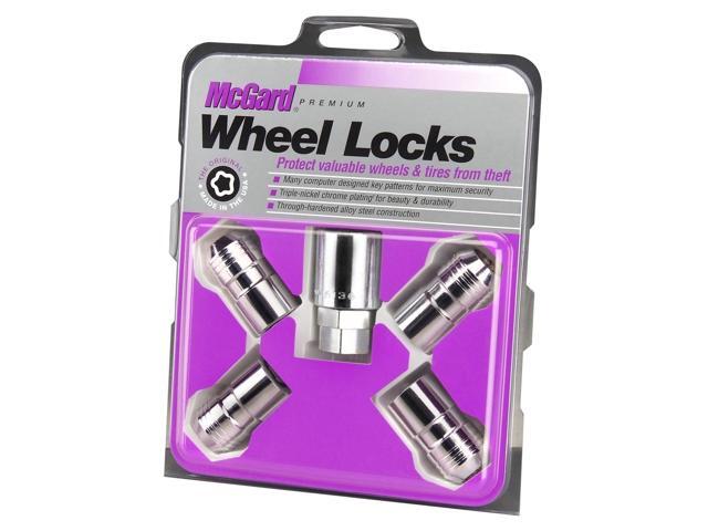 MCGARD Chrome 14 mm x 1.50 Thread Cone Seat Premium Wheel Lock 4 pc P/N 24215