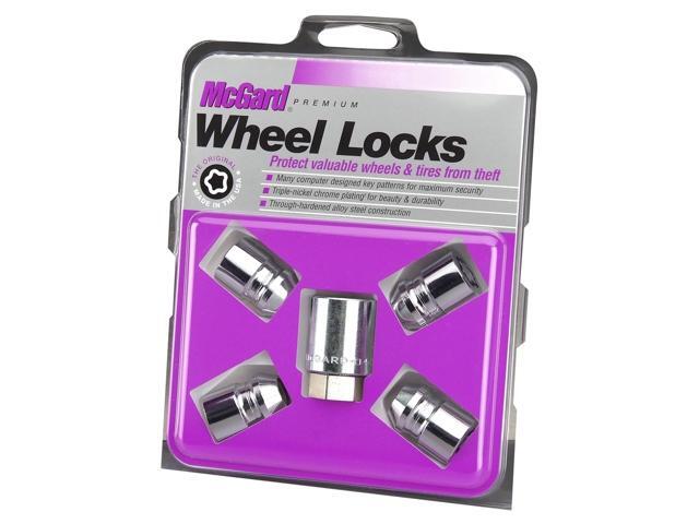 MCGARD Chrome 12 mm x 1.50 Thread Cone Seat Premium Wheel Lock 4 pc P/N 24157