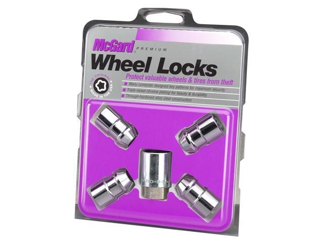 MCGARD Chrome 1/2-20 in Thread Cone Seat Premium Wheel Lock 4 pc P/N 24130