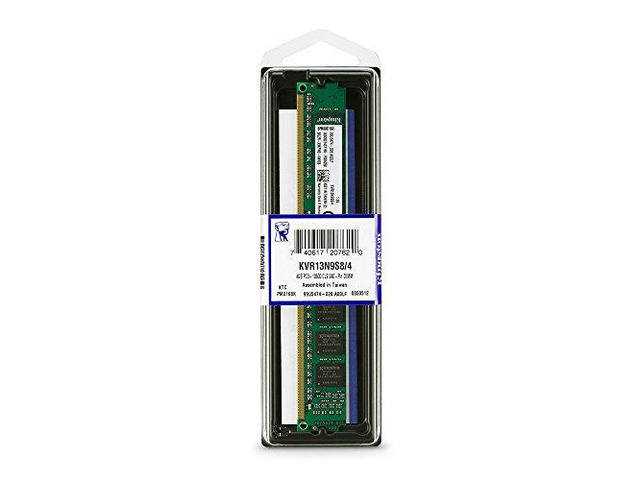 Kingston Technology 4GB 1333 MHz 240-Pin DDR3 SDRAM Memory Module (KVR13N9S8/4)
