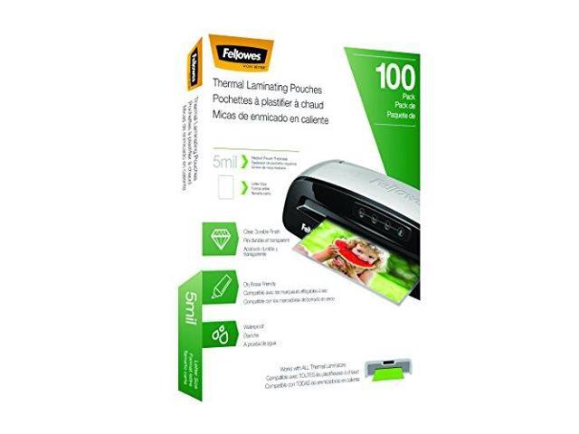 Fellowes Laminating Pouches Letter Size Hot Pouch 9 x 11.5 5 mil 100 pack 5743501