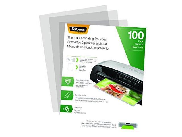 Fellowes Laminating Pouches Letter Size Hot Pouch 9 x 11.5 5 mil 100 pack 5743501