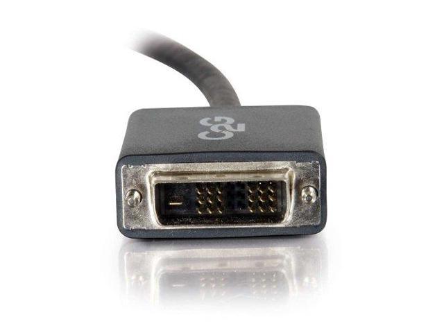 C2G DisplayPort (M) to Single Link DVI-D (M) Adapter Cable. 6 ft - Black - image 5