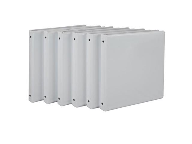 Samsill Economy View 0.5' Ring Binder - White, 6 Pack