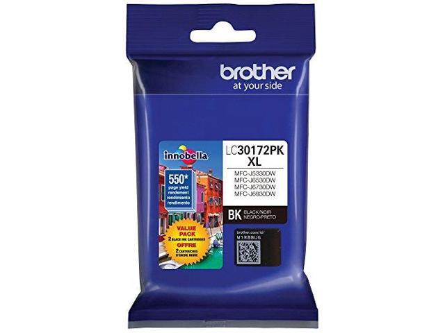 Brother LC30172PK High Yield Ink Cartridge - Dual Pack - Black