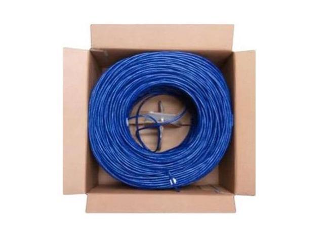 4xem 4XCAT61000BL 1000Ft Cat6 Blue 24Awg Network Utp Solid Cable 350Mhz Life Warr