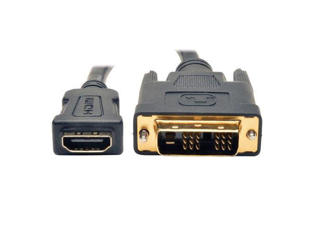 TRIPP LITE P130-08N 8IN HDMI TO DVI ADAPTER CONVERTER CABLE CONNECTOR HDMI TO DVI-D F/M 8INCH