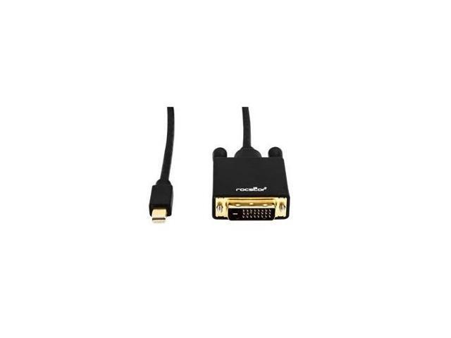 Rocstor Y10C164-B1 6Ft Mini Displayport To Dvi Displayport 1.2V To Dvi M/M 1080P