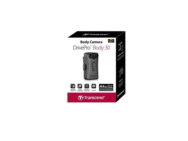 Transcend DrivePro Body 30 1080P HD Water-Resistant Camera With Night Vision Recording