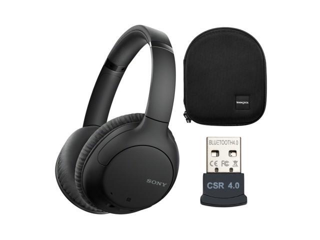 Sony WHCH710N Bluetooth Noise Canceling Over-the-Ear Headphones (Black) Bundle