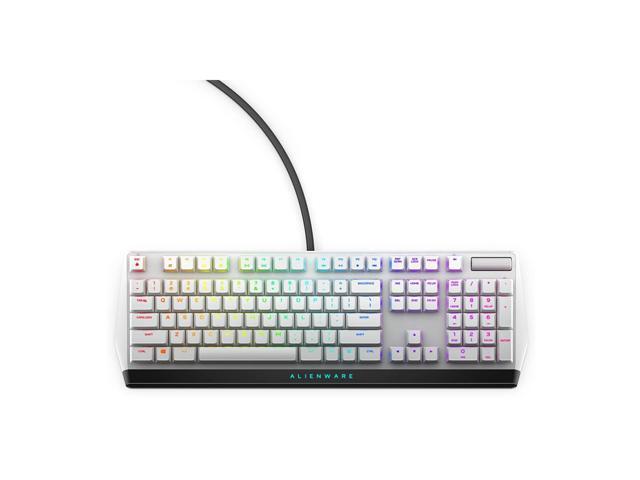 Alienware - AW510K Full-size Wired Mechanical CHERRY MX Low Profile Red Switch Gaming Keyboard with RGB Back Lighting for PC - Lunar Light - image 7