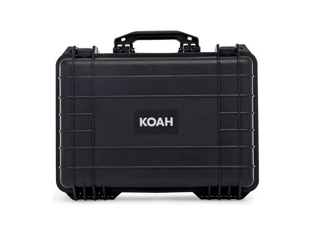 koah weatherproof hard case with customizable foam (18 x 14 x 7 inch)