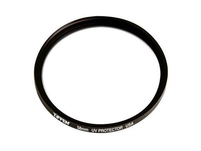 Tiffen 58mm UV Protector Lens Filter with Focus Lens Cleaning Brush Bundle