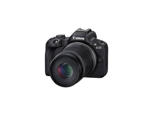 Canon - EOS R50 4K Video Mirrorless Camera 2 Lens Kit with RF-S18-45mm and RF-S55-210mm Lenses - Black - image 4