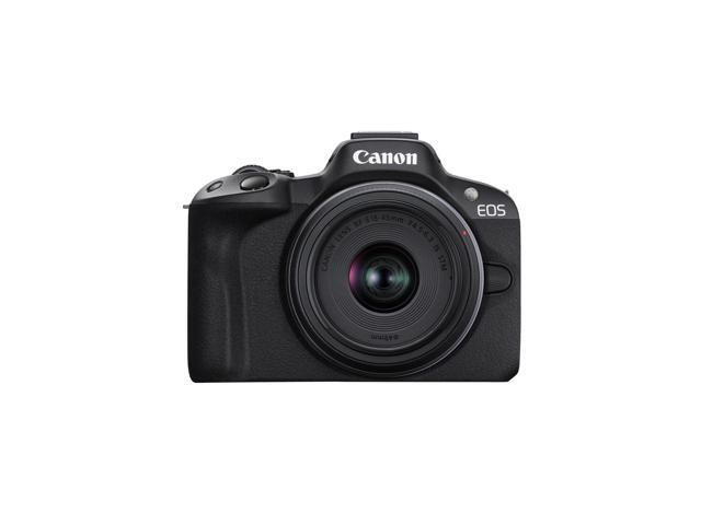 Canon - EOS R50 4K Video Mirrorless Camera 2 Lens Kit with RF-S18-45mm and RF-S55-210mm Lenses - Black - image 3