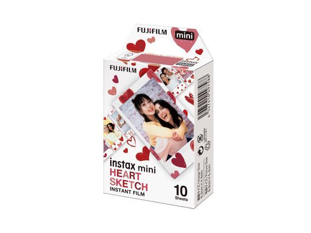 Fujifilm Instax Mini Heart Sketch Instant Film (10 Exposures)