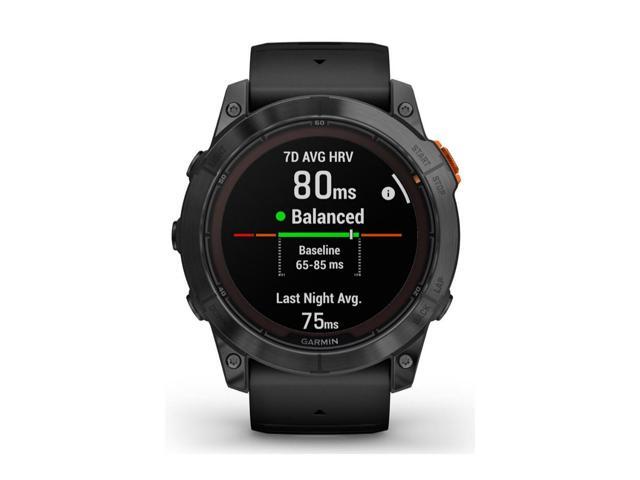 Garmin - fenix 7X Pro Solar GPS Smartwatch 51 mm Fiber-reinforced polymer - Slate Gray - (2023) - image 5