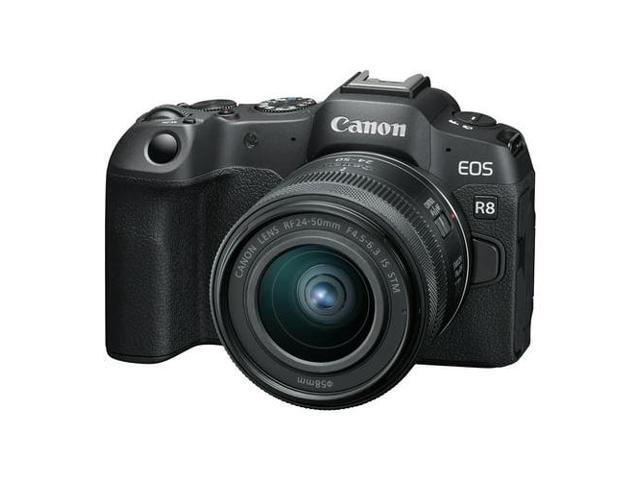 Canon - EOS R8 4K Video Mirrorless Camera with RF24-50mm f/4.5-6.3 IS STM Lens - Black - image 5