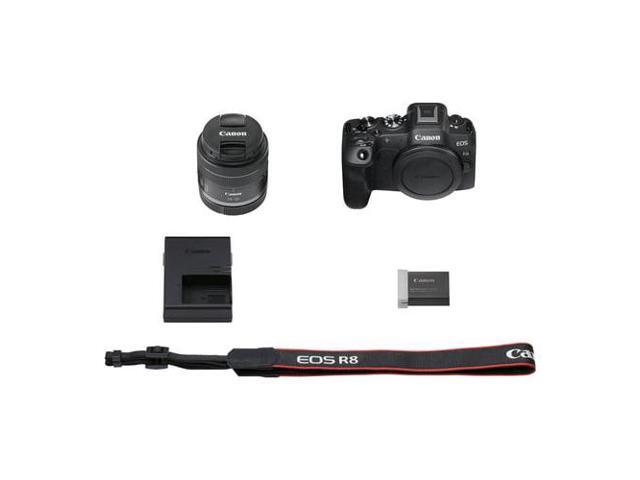 Canon - EOS R8 4K Video Mirrorless Camera with RF24-50mm f/4.5-6.3 IS STM Lens - Black - image 10