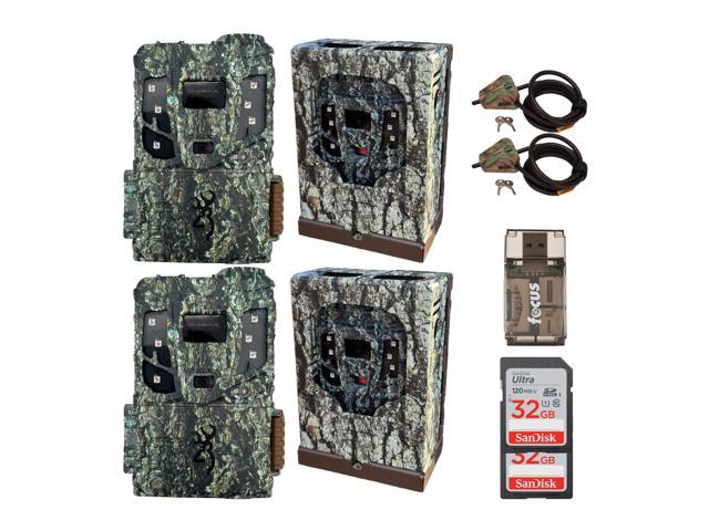 Photos - Camera Browning 2PK Pro Scout Max HD Cell TrailCamera, Sec/Box, LockCable 32GB M/ 