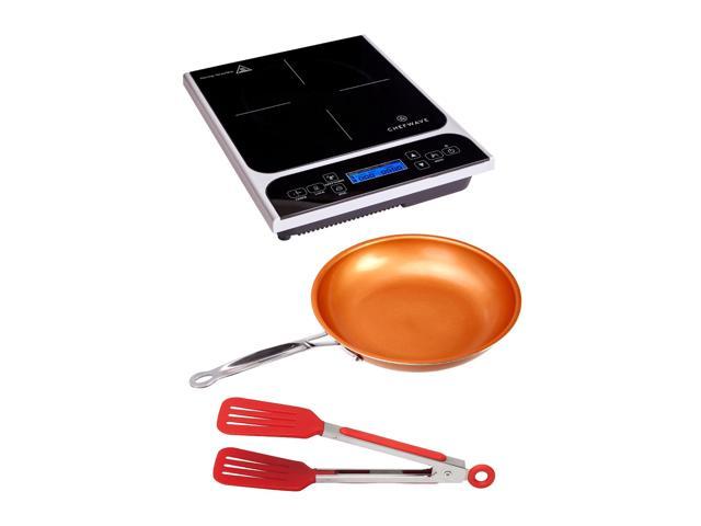 Photos - Cooker ChefWave LCD 1800W Portable Induction Cooktop Bundle CW-IC01-K1
