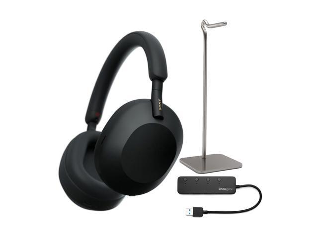 Sony WH-1000XM5 Wireless Noise Canceling Over-Ear Headphones (Black) Bundle