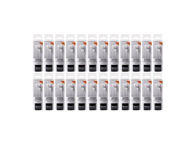 Sony MDR-EX15LP Color EX Series In-Ear Earbud Headphones (White) Lot of 24