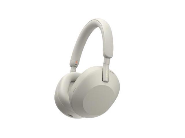 Sony WH-1000XM5 Wireless Noise Canceling Over-Ear Headphones (Silver) Bundle