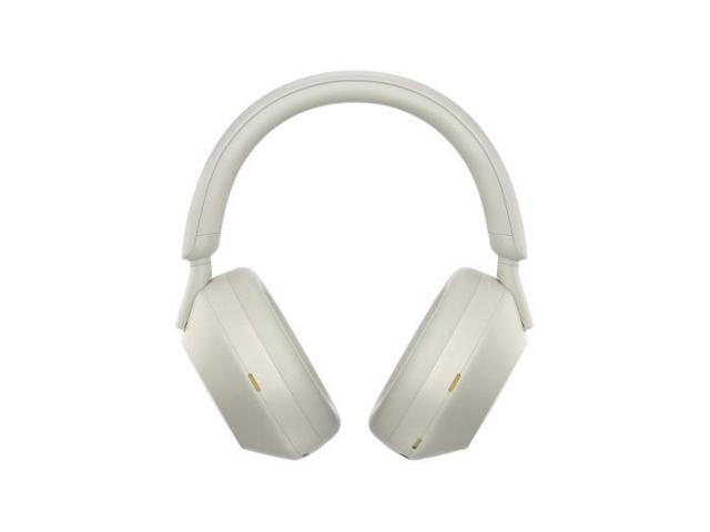 Sony WH-1000XM5 Wireless Noise Canceling Over-Ear Headphones (Silver) Bundle