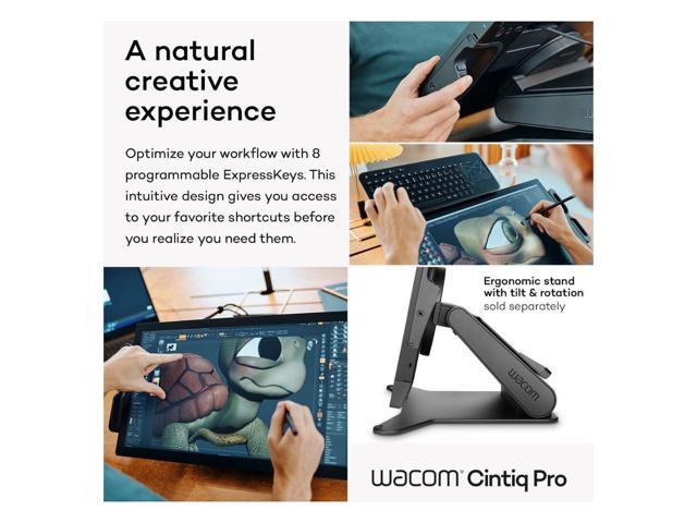 Wacom - Cintiq Pro 22 Creative Pen Drawing Tablet with Touch Display - Black - image 6