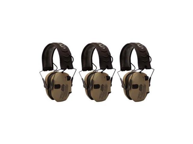 Walkers Razor Shooting Muffs (Distressed Flag) 3-Pack
