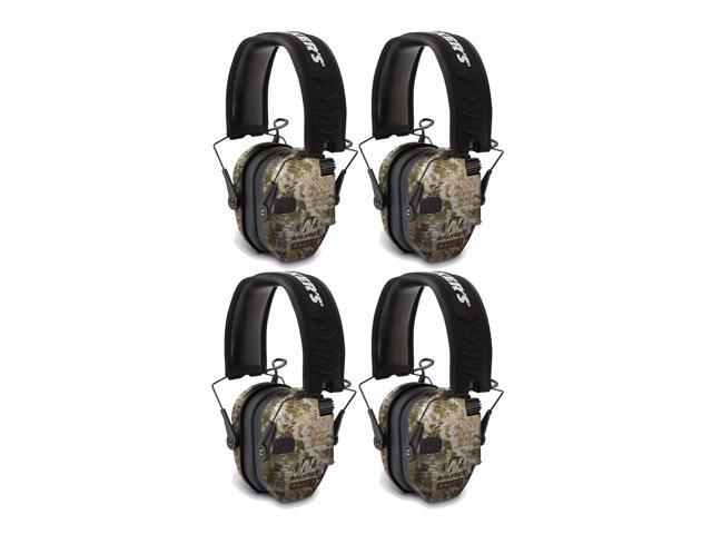 Walker's Razor Slim Electronic Shooting Muffs 4-Pack, Kryptek Camo