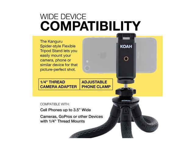 Koah Kanguru 12in Flexible Waterproof Bluetooth iPhone/Android/GoPro/DSLR Tripod