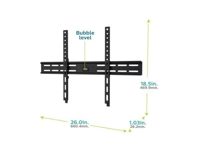 Philips Thin-Profile Fixed TV Wall Mount for Up To 90-Inch Flat Screen (Black)